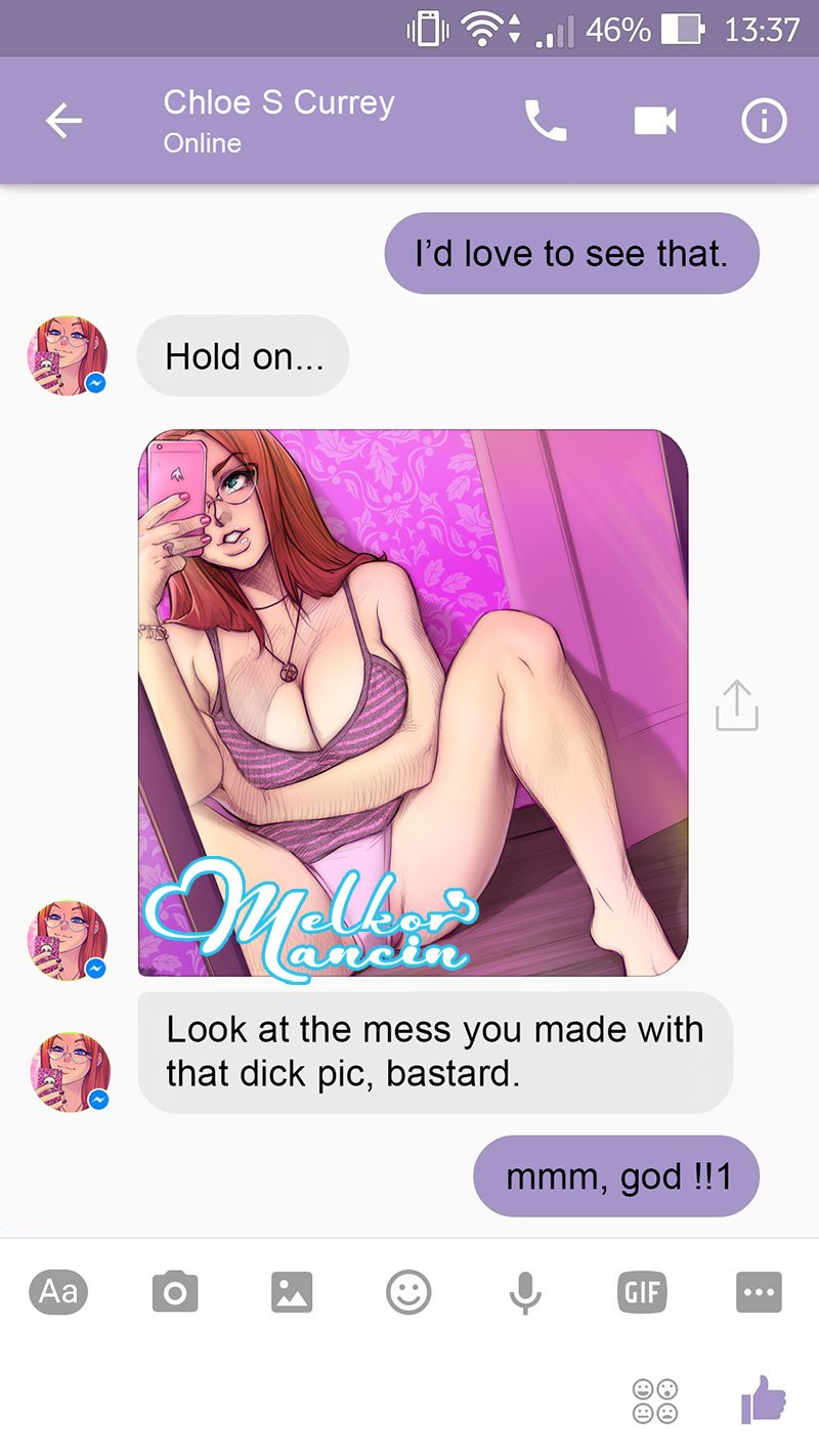 Porn comics licking the screen