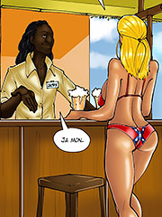 Look at the hot bitch in the racist bikini - The flag girls get fucked by Kaos 2016