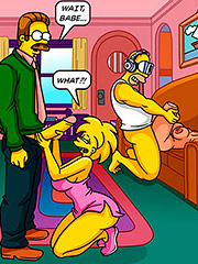 He finds an erotic doll on the bed - The Simptoons, Erotic doll of the future by welcomix (tufos)