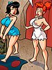 Mr. Flintstoon goes towards the master bedroom and finds two women dressed in matching nightdresses - The Flintstoons - Drunkards cock has no owner by welcomix (tufos)